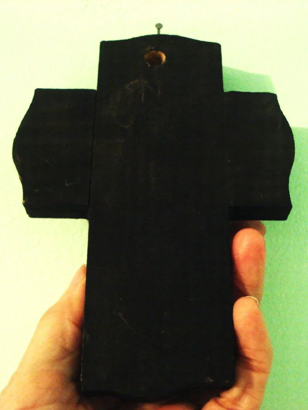 Vintage, Wooden Hand Carved, Milagro Cross